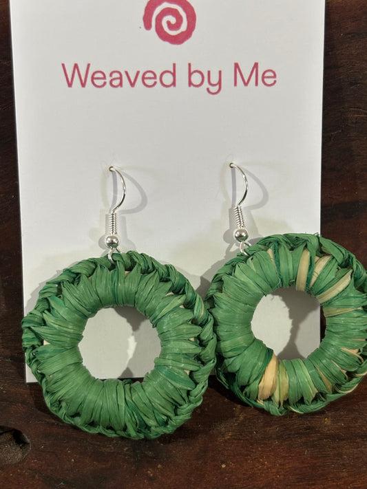 Mini Emerald Hoops