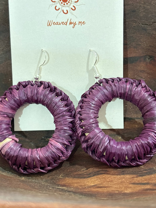 Dark Purple Hoops